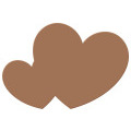 Tablette double coeur