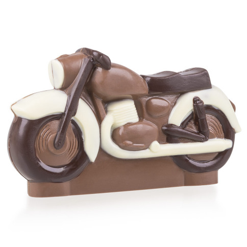 Moto en chocolat avec coffret gravable, ChocoMoto