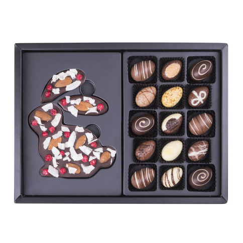 Easter ChocoPostcard Maxi Dark- chocolats de Pâques