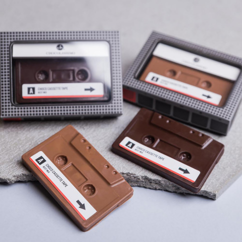 Cassettes en chocolat