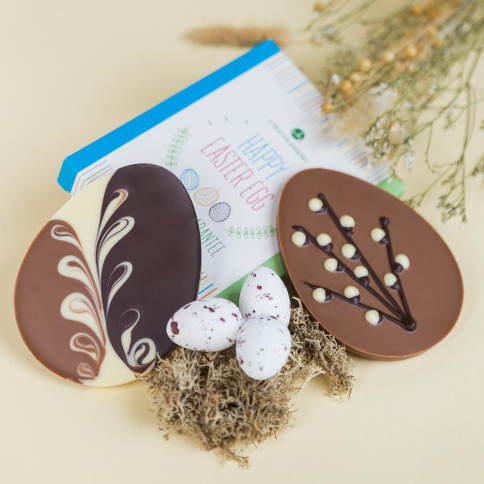 decoration de paques en chocolats