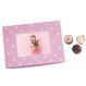 Boîte de chocolats avec votre photo-cadre Fleuri