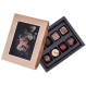 Boîte de chocolats avec votre photo-cadre gold