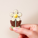 Petite marguerite en chocolat