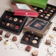 Boîte de chocolats avec photo-cadre argent XL