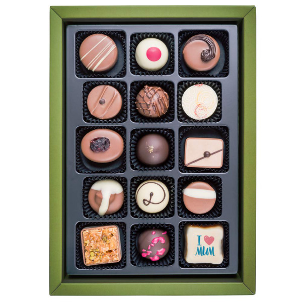 Boite de chocolats Super Mom XL-print | 15 Chocolats à offrir | Idée-cadeau  pour la fête des mères| Idée-cadeau à offrir | Chocolat Original | Femme 