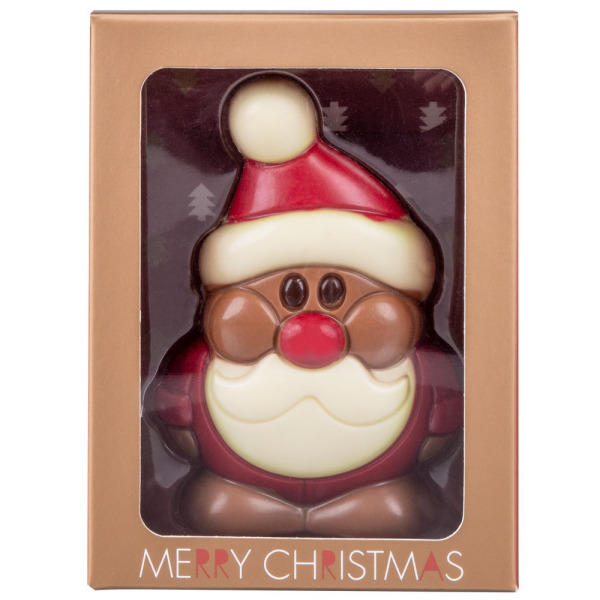 Père Noël en chocolat au lait - Idée-cadeau pour Noël