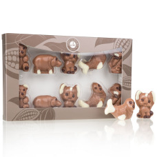 Figurines en chocolat d'animaux
